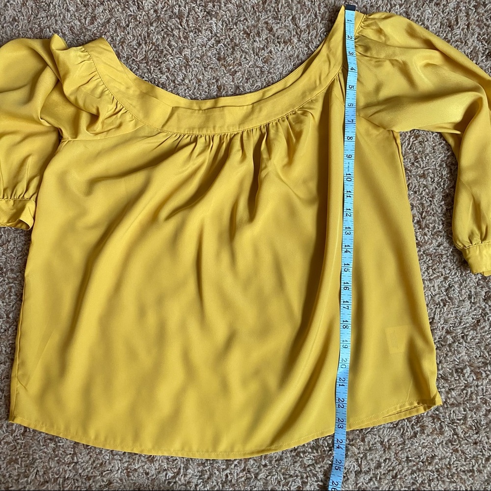 Maeve Mustard Yellow Blouse Marigold - Picture 11 of 12